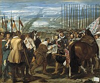 “布雷达之降”，由国王腓力四世指定委拉斯开兹绘作，为安布罗西奥·斯皮诺拉死后五年时作（1635年），同样收藏于马德里的普拉多博物馆.