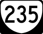 State Route 235 marker