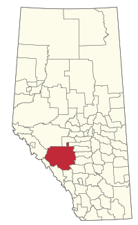 Location within Alberta