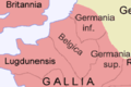 Image 28The Roman province of Gallia Belgica in around 120 AD (from History of Belgium)