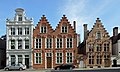 Old houses in Bruges (Belgium).