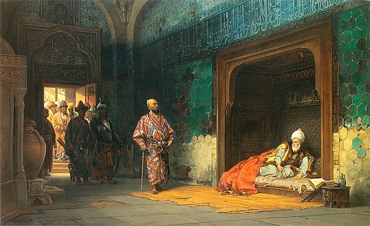 Sultan Bayezid prisoned by Timur