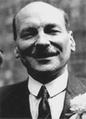 Clement Attlee, Prime Minister of the United Kingdom (1945–1951). [Nominated for 1955 Peace Prize - none awarded]