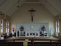 The altar of Our Lady Of Lourdes Church