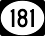 Highway 181 marker