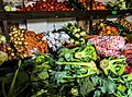 Locally grown, organic vegetables at the Market in Boquete, Panama