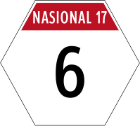 National route 6 in Region 17 (Bali)