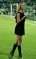 Image 29A Mexican sports reporter Inés Sainz wearing a little black dress and knee-high boots (from Fashion)