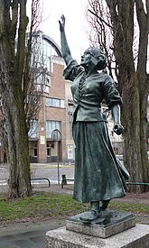 Statue of Jean Maillotte. Photograph courtesy Marie-Hélène Cingal.