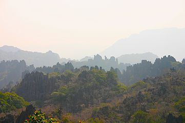 Karst rock formations