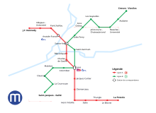 Diagram of the Rennes Metro