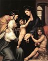 拉斐尔 and Assistants Madonna dell'Impannata. 158 × 125 cm.