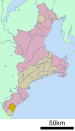 御滨町在三重县的位置