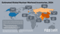 Image 51The number of nuclear warheads by country in 2024, based on an estimation by the Federation of American Scientists. (from Nuclear weapon)