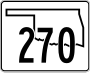 State Highway 270 marker