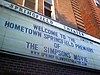 Marquee from the film's premiere in Springfield, Vermont.