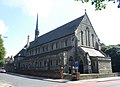 St John the Evangelist's Church is the parish church of Preston. A bowling green lies to the south.