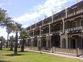 Marine Terraces, Grange Beach (1884). A key example of the Adelaide-style, with three storeys of setback filigree verandahs.[48]