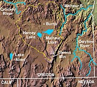 Harney Basin, Steens Mountain, Owyhee and Malheur River.[83]