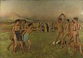 《斯巴达少年的训练》(Young Spartans Exercising)，1860年，收藏于英国国家美术馆