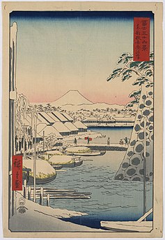 Thirty-six Views, print 3: Sukiyagashi in the Eastern Capital