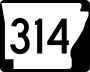 Highway 314 marker