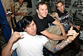 Blink-182, themselves, "Barting Over" Mark Hoppus, Tom DeLonge, Travis Barker</ref>