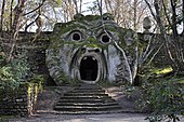 Orcus mouth in the Gardens of Bomarzo, c.1560