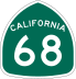 State Route 68 marker