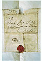 Cover of Letter to Charles ffane, 1714.