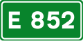 European road number sign