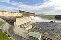 The dam wall and power station, 2016.