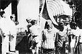 Image 58Indonesian flag raising shortly after the declaration of independence (from History of Indonesia)