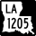 Louisiana Highway 1205 marker