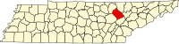 田纳西州摩根县地图