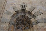 Detail of the ablaq stonework of the mihrab on the south side of the chamber