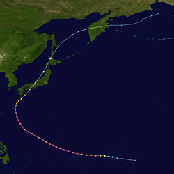 台风南施的路径图