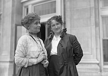 Nellie McClung with Emmeline Pankhurst