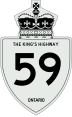 King's Highway 59 marker