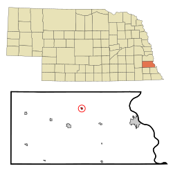 Location of Otoe, Nebraska