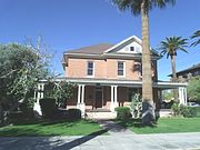 The O.C. Thompson House was built in 1897 and is located at 850 N. 2nd Ave.. The building was converted to apartments long after O.C. Thompson and family moved out and now houses several office spaces. Designated as a landmark with Historic Preservation-Landmark (HP-L) overlay zoning (PHPR).