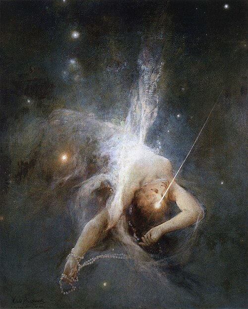 "Image of Falling Star by Witold Pruszkowski, 1884, oil on canvas