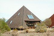 The Pyramid House built in 1978 and located at 34317 Goldmine Gulch Trail.