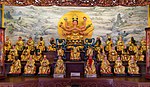 台湾台南市祀典武庙太岁殿供奉的斗姥元君、六十位太岁星君，及太阳与太阴星君神像