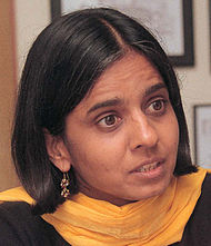 A headshot portrait of Sunita Narain