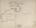 Image 1A typical map from the Golden Age of Netherlandish cartography. Australasia during the Golden Age of Dutch exploration and discovery (ca. 1590s–1720s): including Nova Guinea (New Guinea), Nova Hollandia (mainland Australia), Van Diemen's Land (Tasmania), and Nova Zeelandia (New Zealand). (from History of Papua New Guinea)