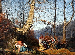 Early spring in Vienna forest (1864)
