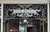 Ornamental ironwork at the Duke of Sussex