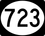 Highway 723 marker