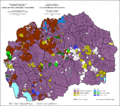 Ethnic structure of SR Macedonia by settlements 1991.